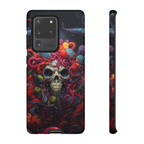 Psychedelic Skull & Tentacles Phone Case Samsung Galaxy S20 Ultra Glossy 