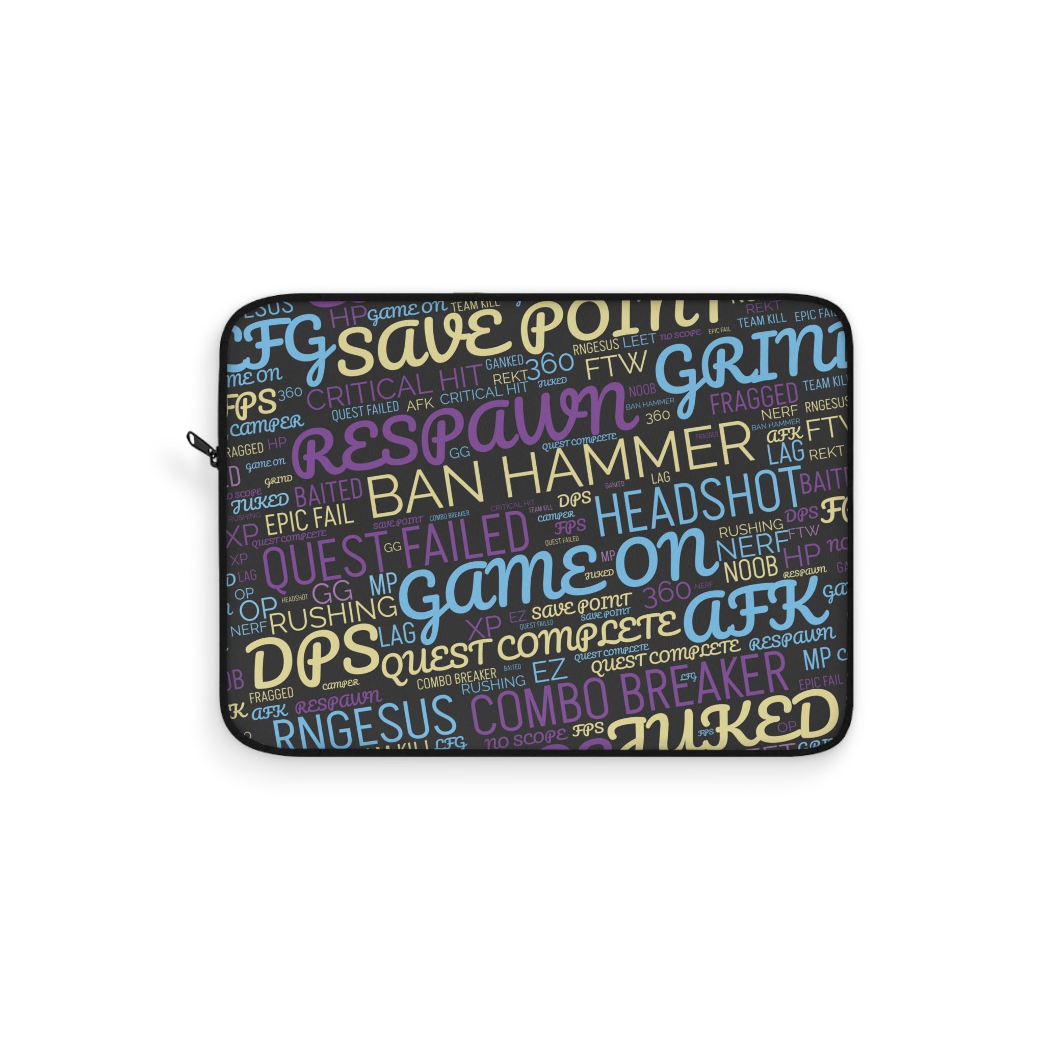 Gaming Words Laptop Sleeve 12"  