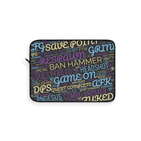 Gaming Words Laptop Sleeve 12"  