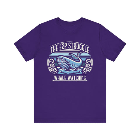 Unisex F2P Struggle Whale Watching T Shirt Team Purple S 