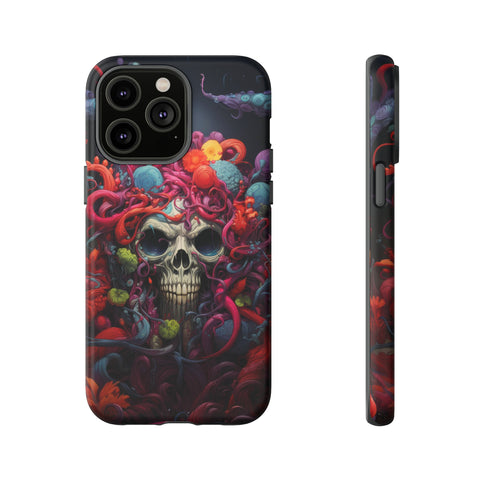 Psychedelic Skull & Tentacles Phone Case iPhone 14 Pro Max Matte 