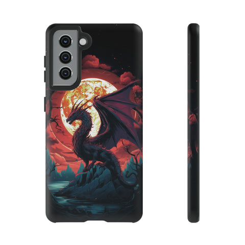 Dragon Fiery Moonlight Phone Case Samsung Galaxy S21 Matte 