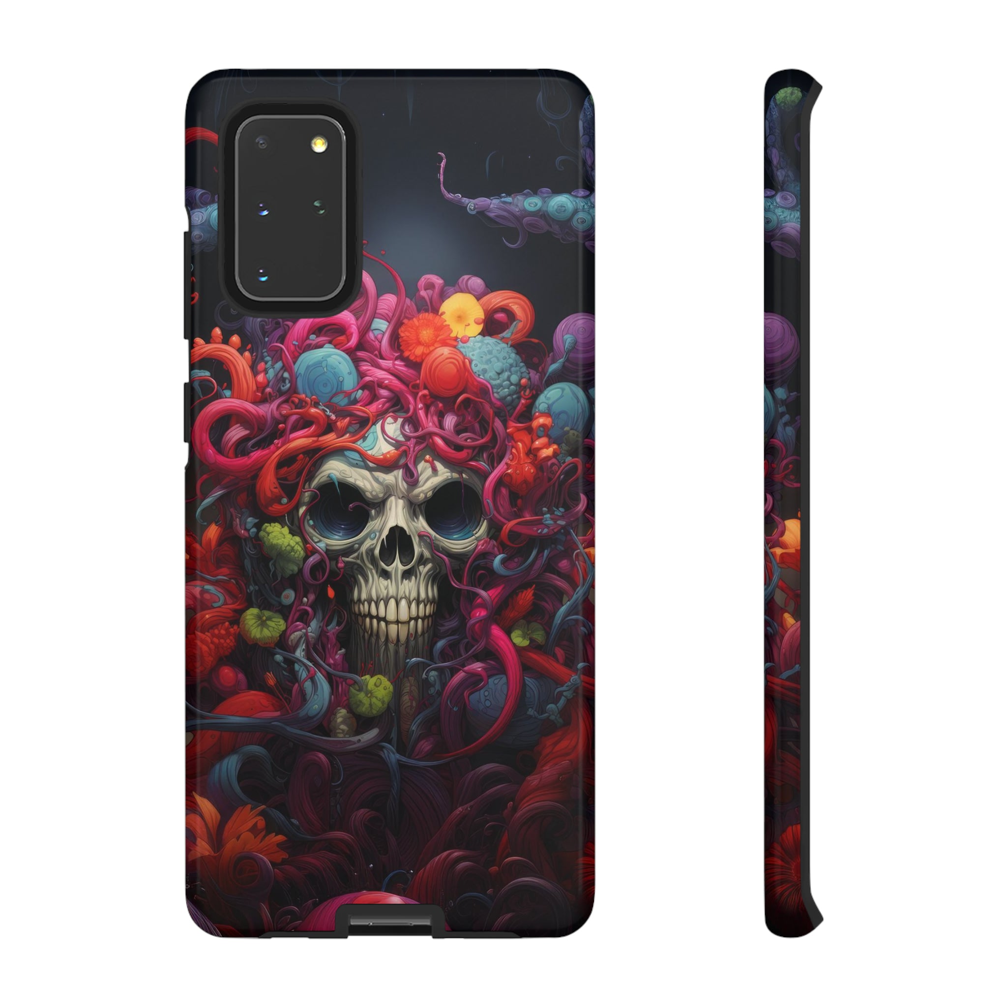 Psychedelic Skull & Tentacles Phone Case Samsung Galaxy S20+ Glossy 