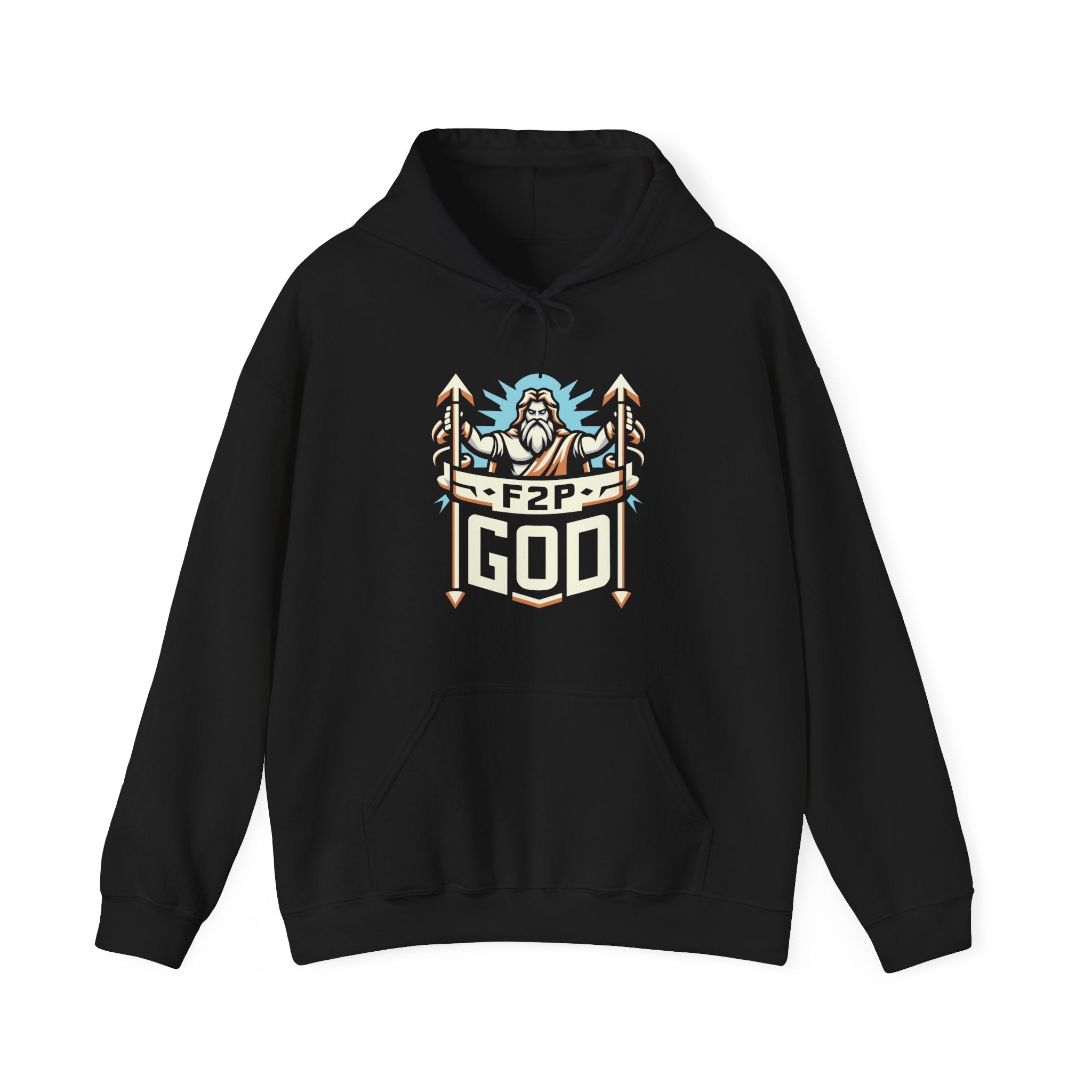 Unisex F2P God Hoodie Black S 