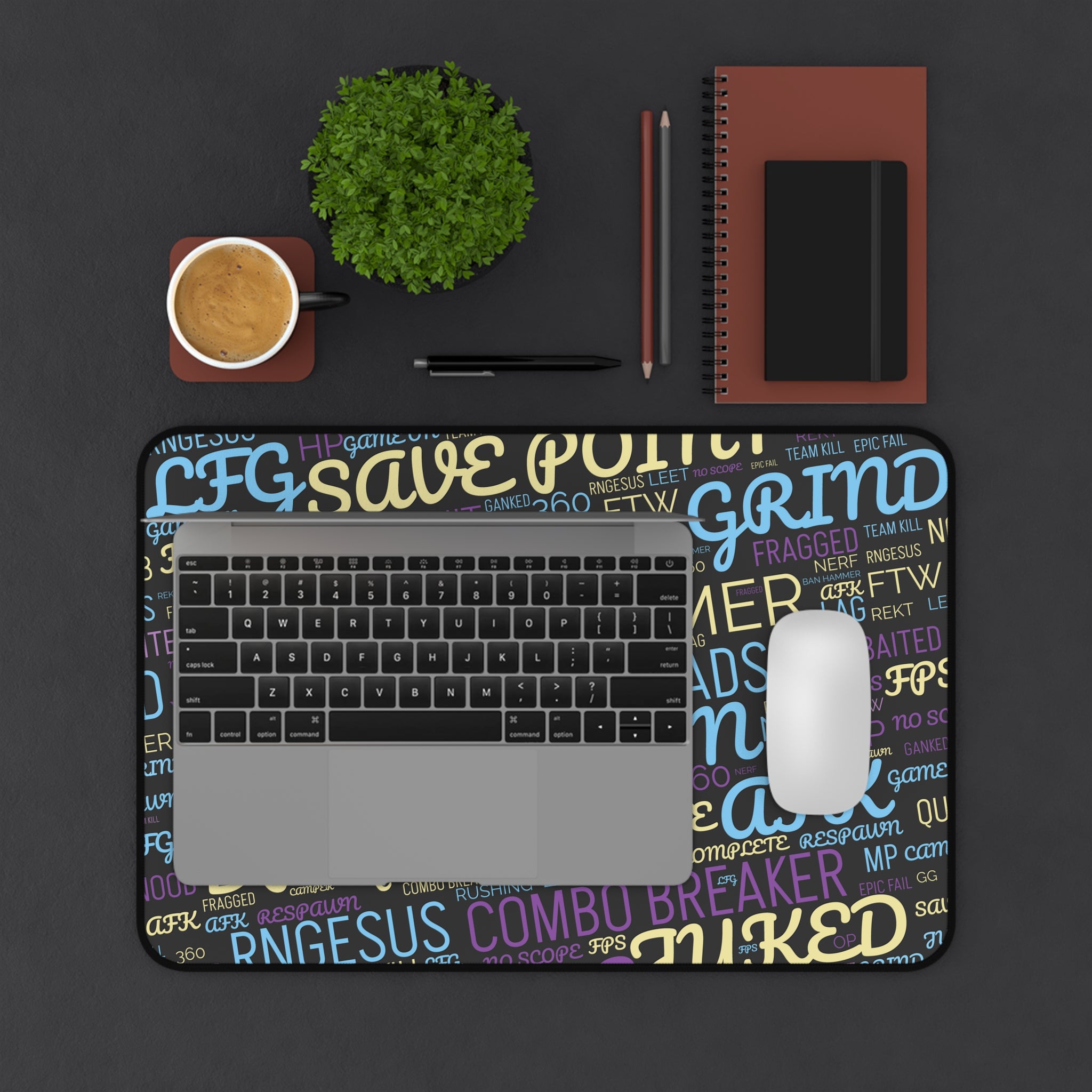 Gaming Words Desk Mat   