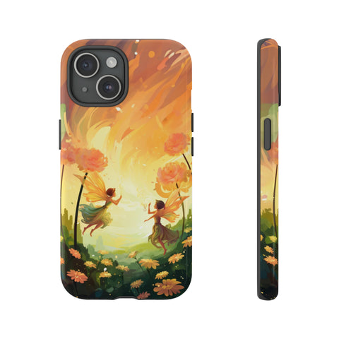 Fairy Flowers Phone Case iPhone 15 Glossy 