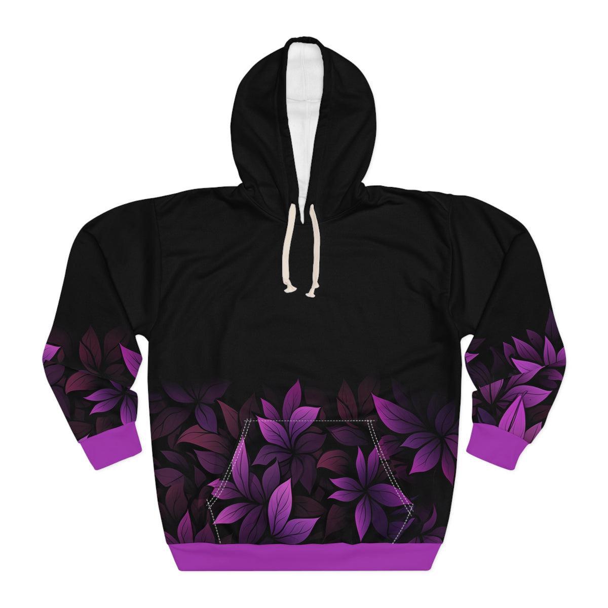 Unisex Purple Witch All Over Print Hoodie XS  