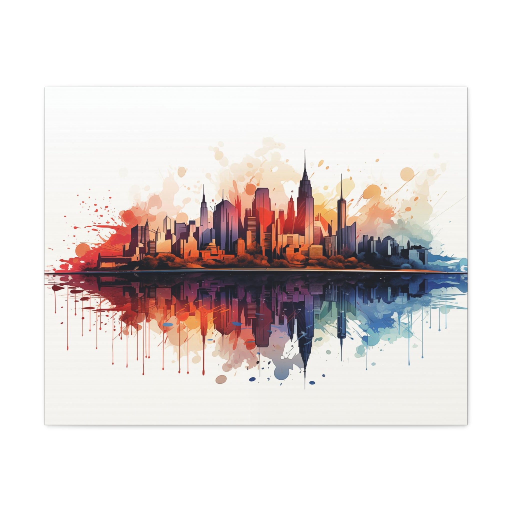 Skyline Reflections Wall Art 30″ x 24″ 1.25" 