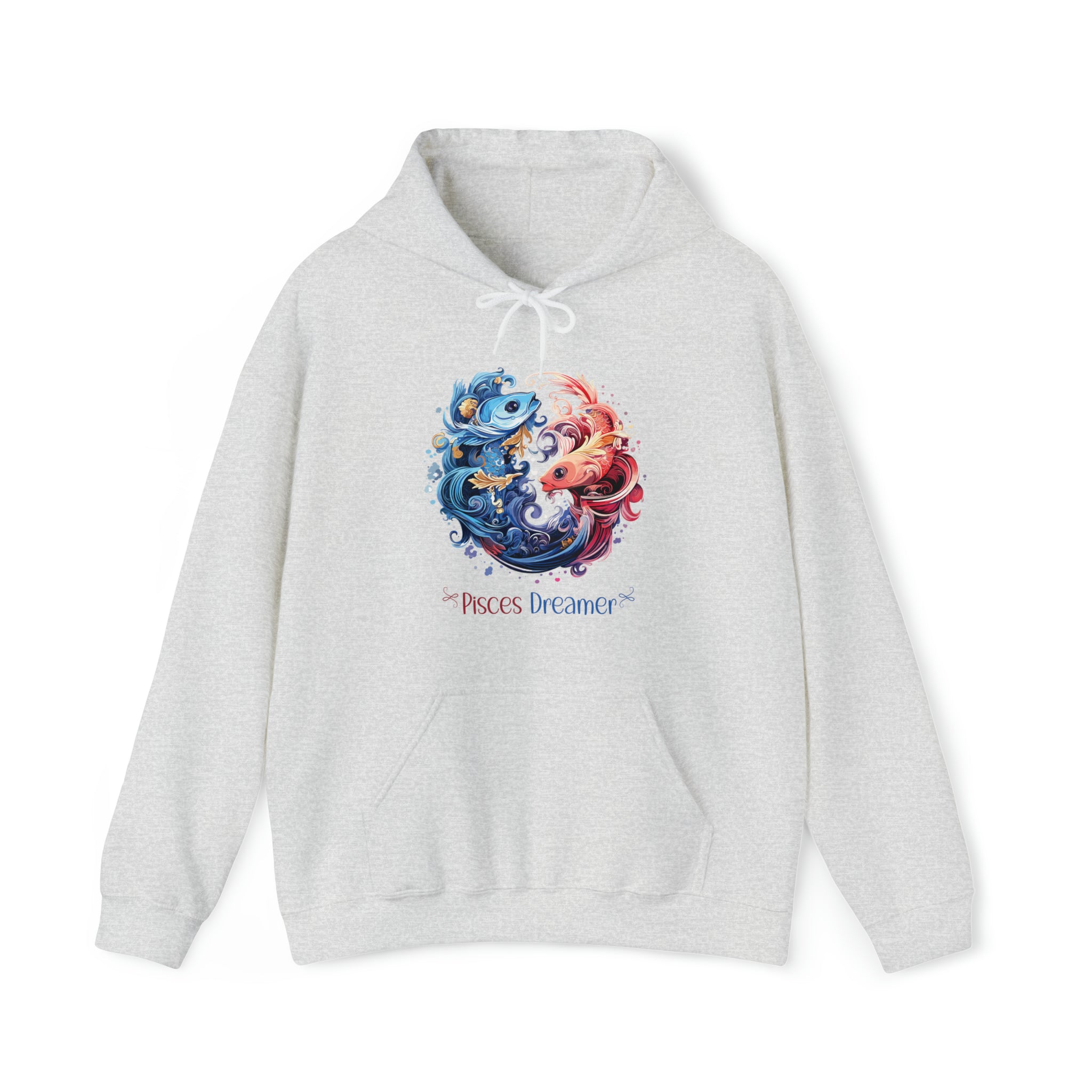 Unisex Pisces Dreamer Hoodie Ash S 