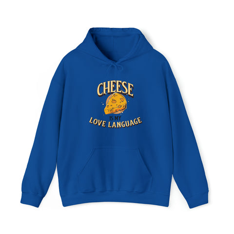 Unisex Cheese is My Love Language Hoodie Royal S 