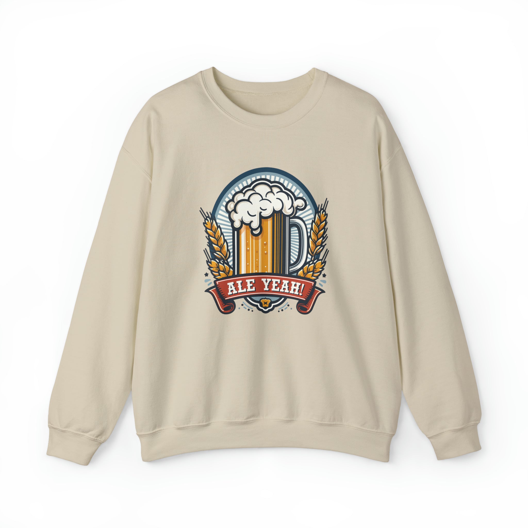 Unisex Ale Yeah Sweatshirt S Sand 