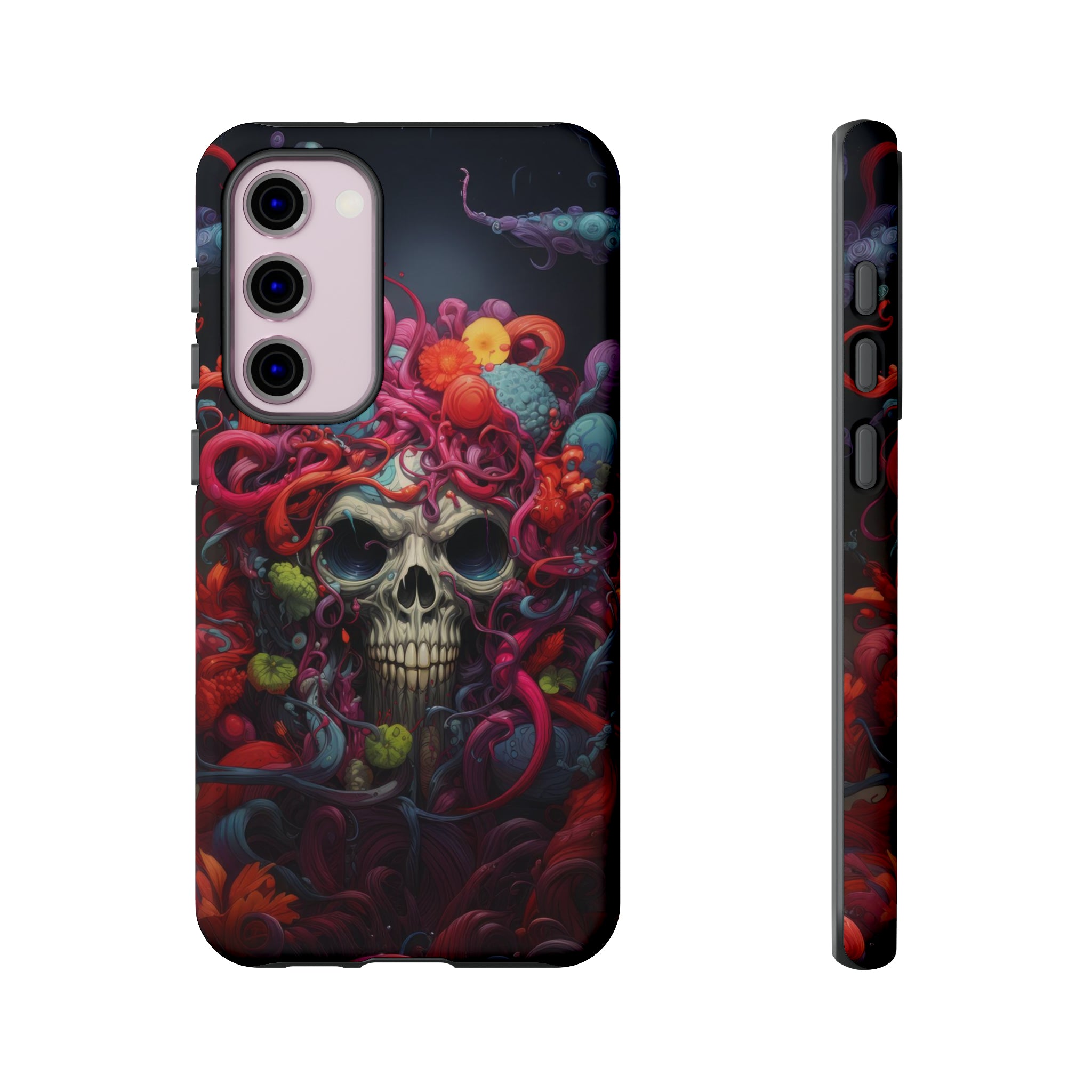 Psychedelic Skull & Tentacles Phone Case Samsung Galaxy S23 Plus Matte 