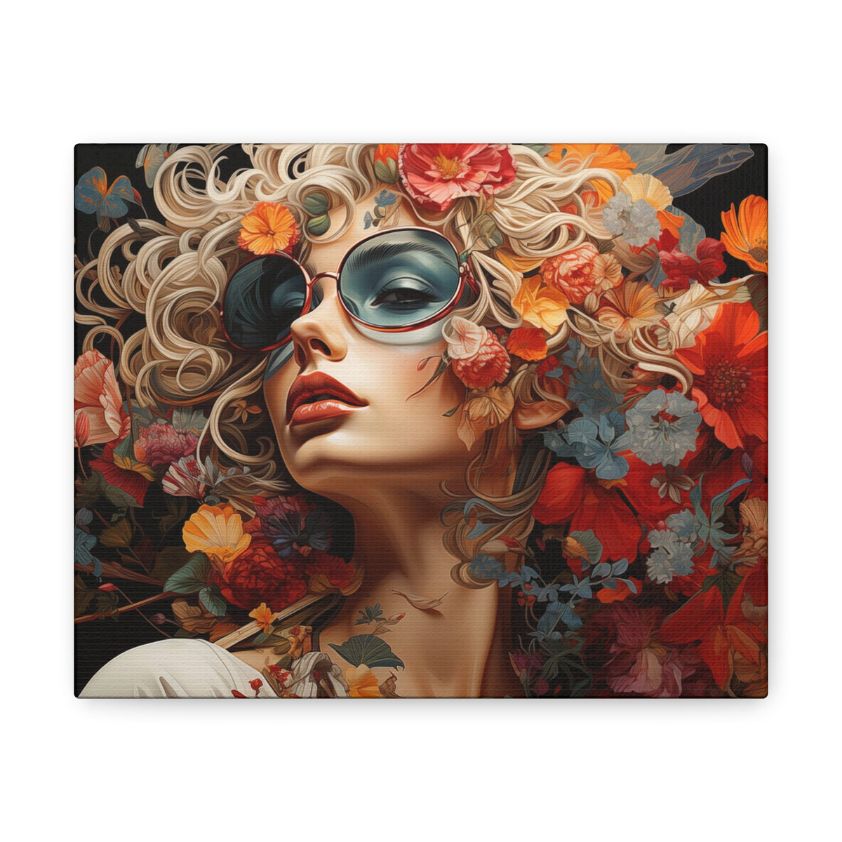 Flower Woman Wall Art 10″ x 8″ 1.25" 