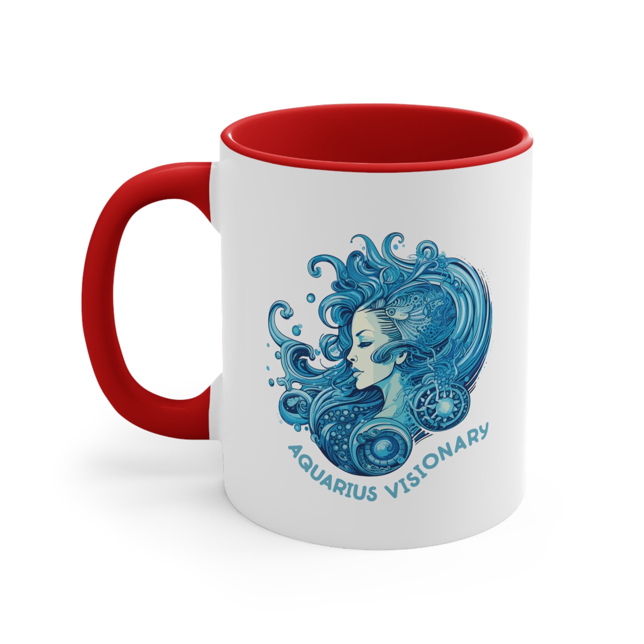 11oz Aquarius Visionary Coffee Mug 11oz Red 