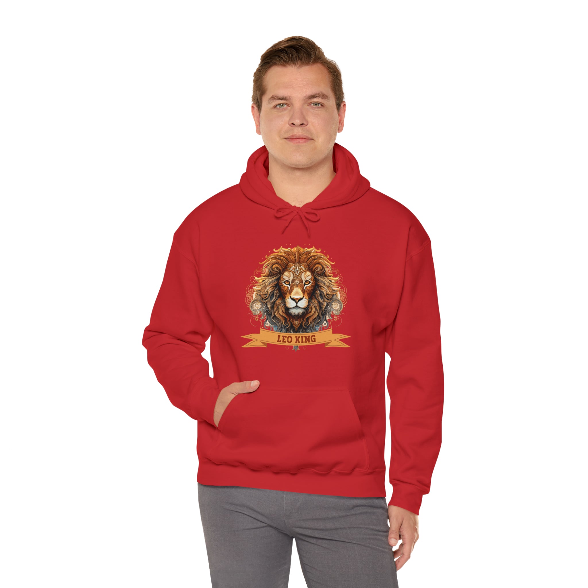 Mens Leo King Hoodie   