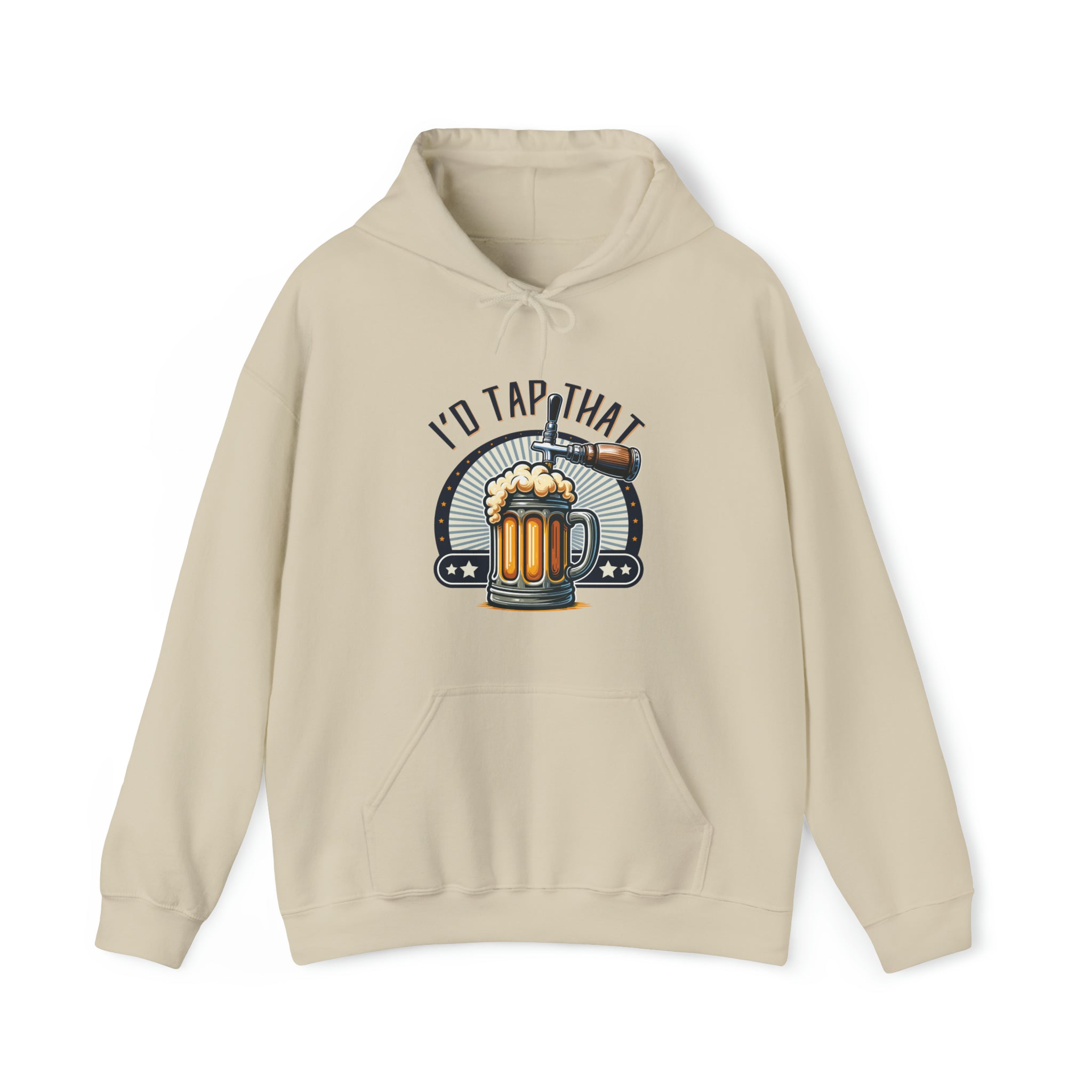 Unisex I'd Tap That Hoodie Sand S 