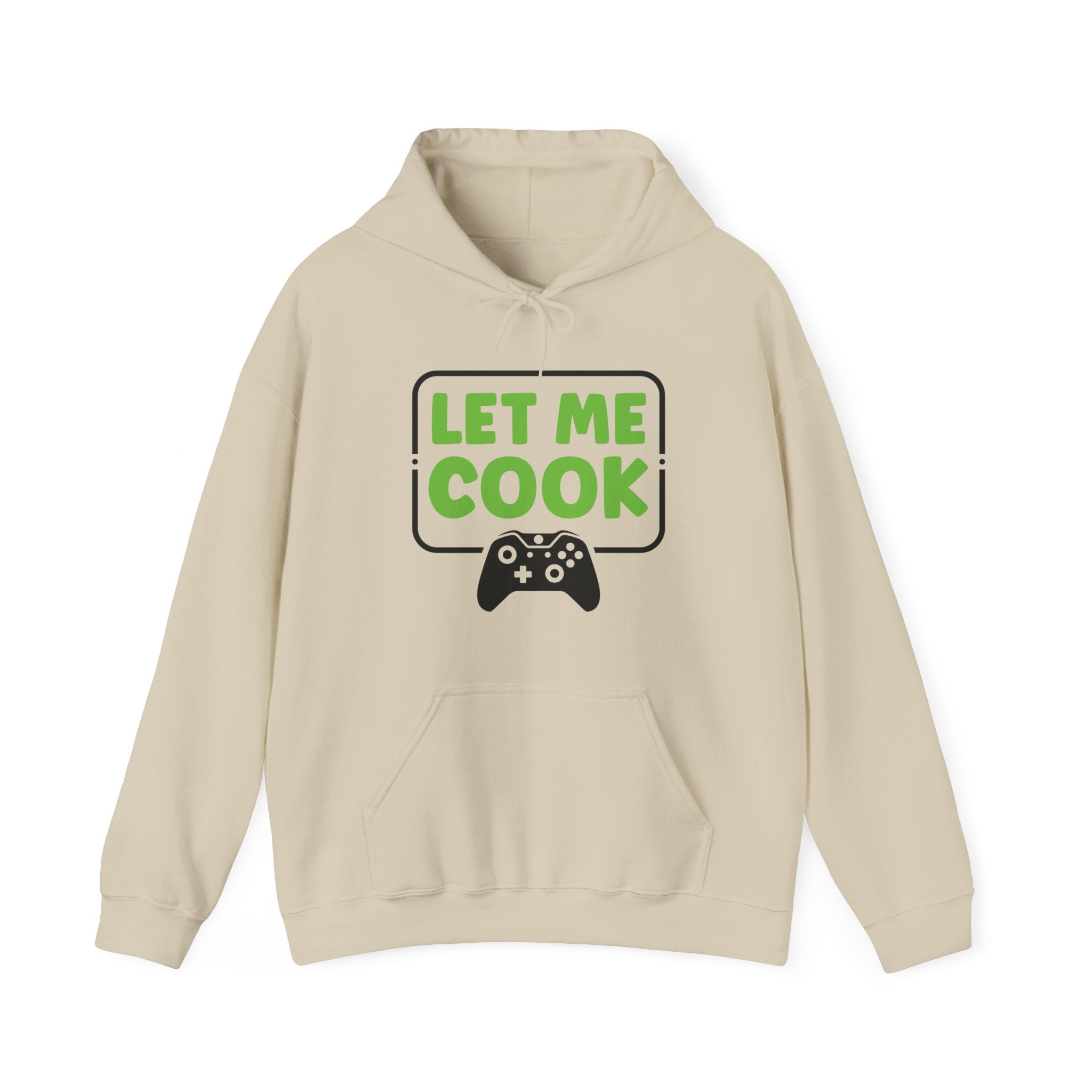 Unisex Let Me Cook Game Controller 1 Hoodie Sand S
