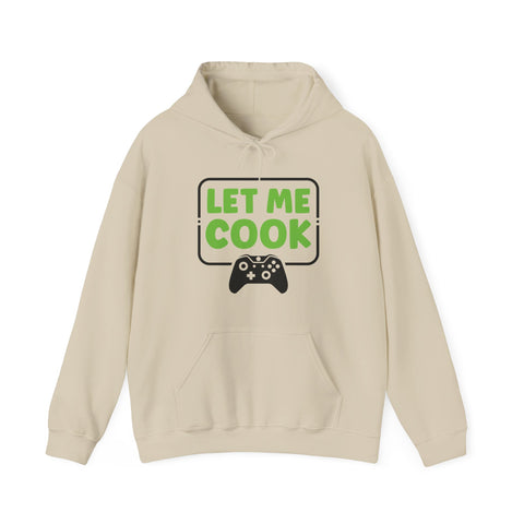 Unisex Let Me Cook Game Controller 1 Hoodie Sand S