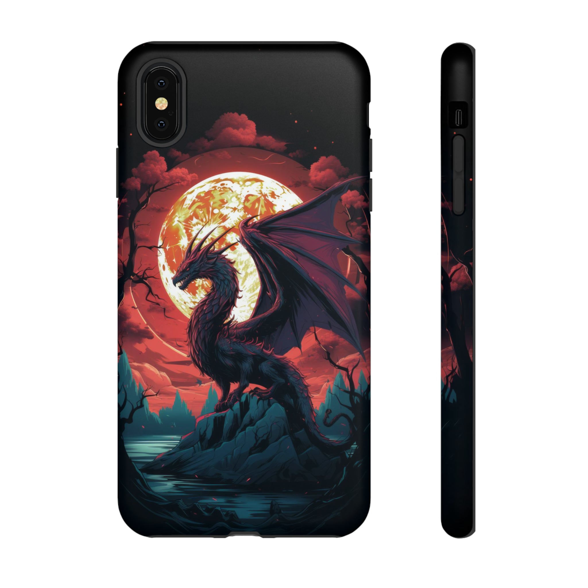 Dragon Fiery Moonlight Phone Case iPhone XS MAX Matte 