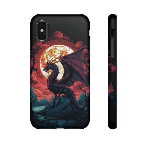 Dragon Fiery Moonlight Phone Case iPhone XS Matte 