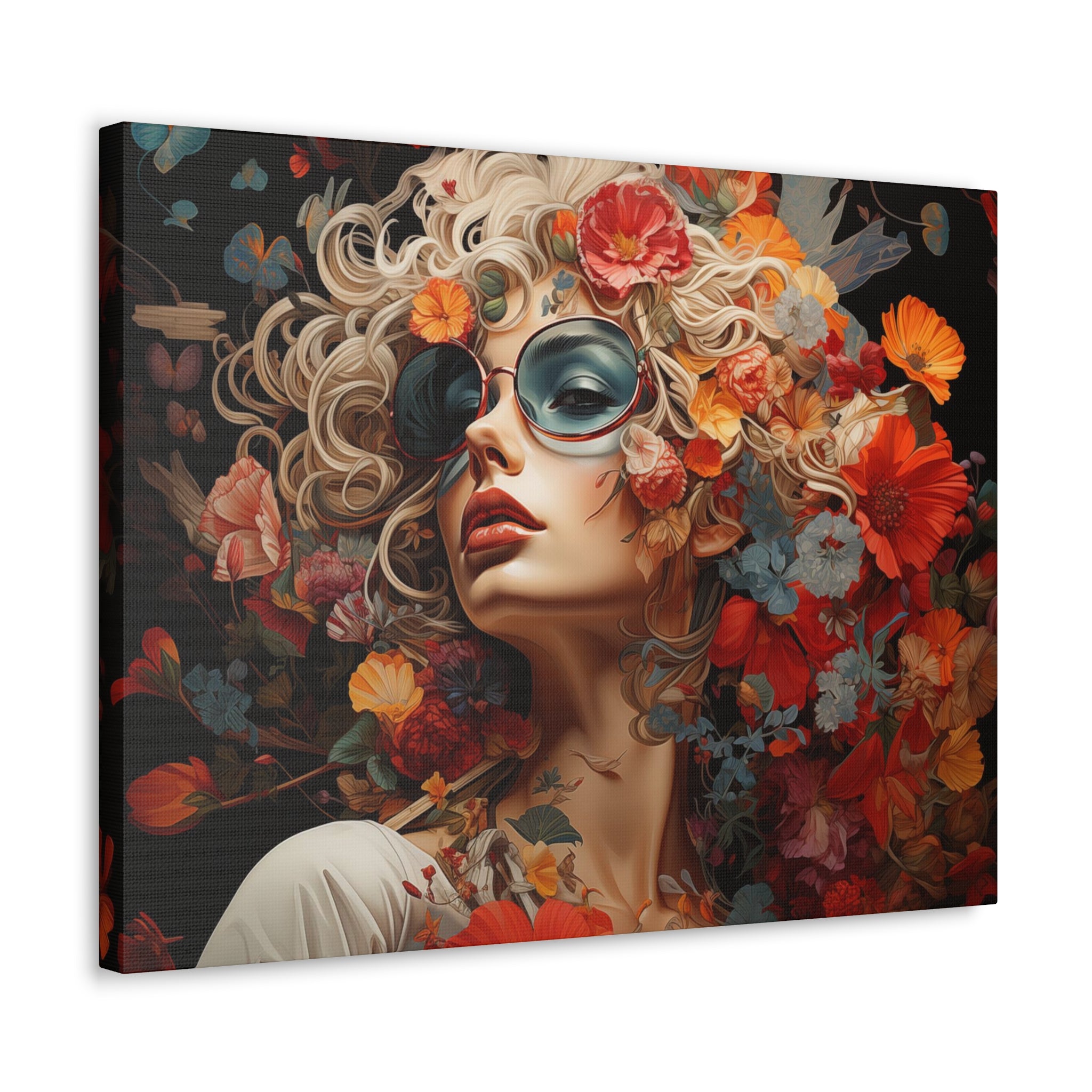 Flower Woman Wall Art   