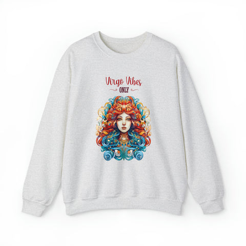 Unisex Virgo Vibes Only Sweatshirt S Ash 