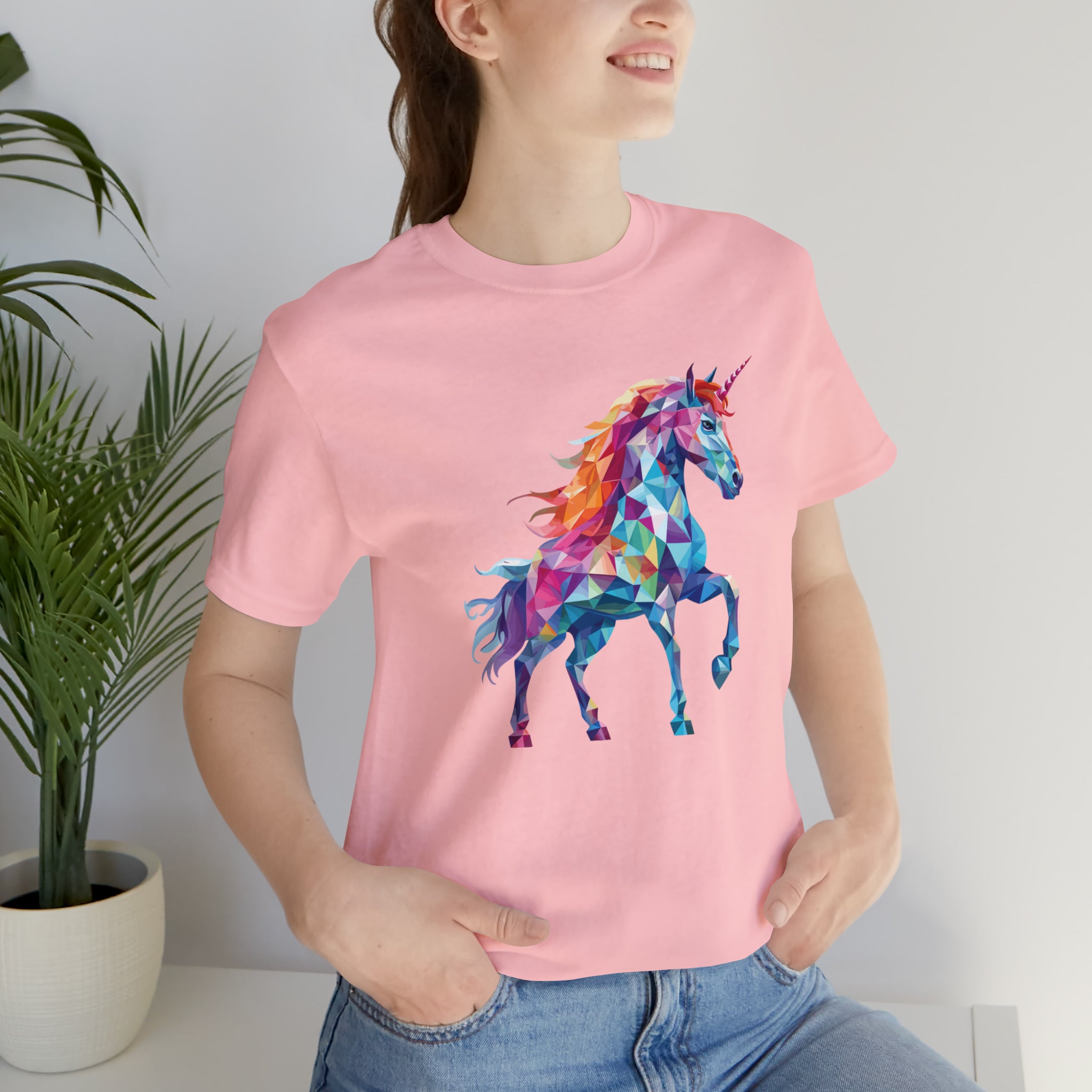 Unisex Crystallized Unicorn T Shirt   