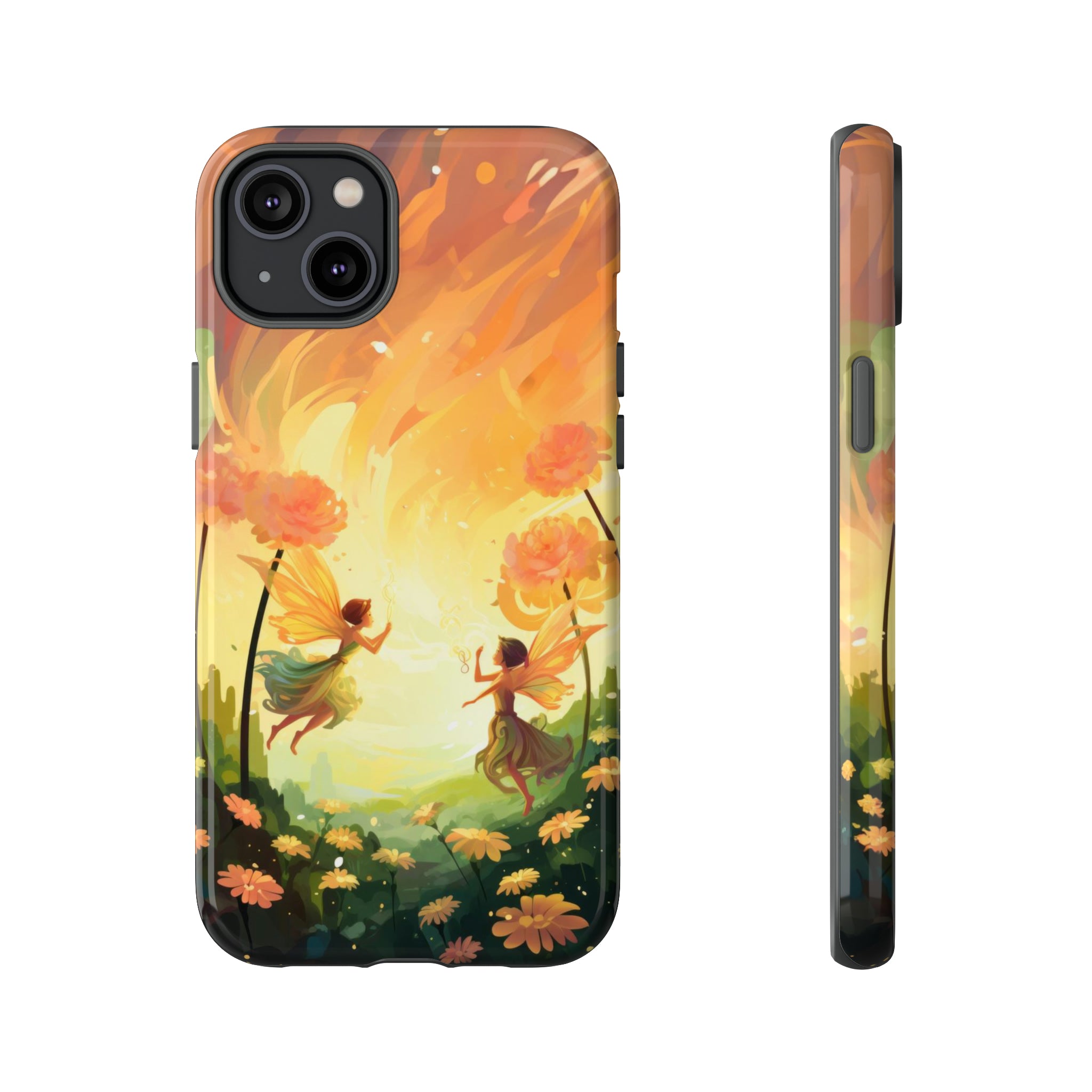 Fairy Flowers Phone Case iPhone 14 Plus Glossy 