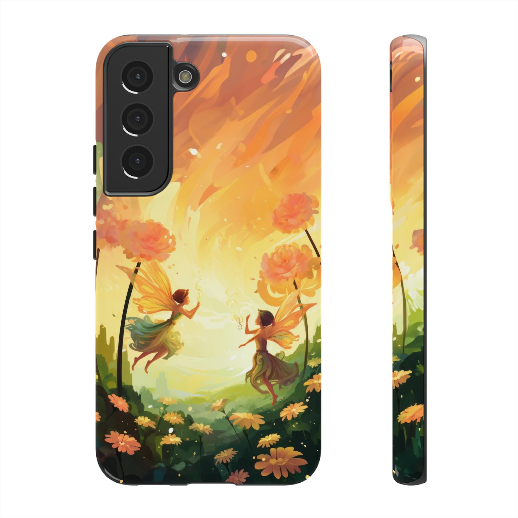 Fairy Flowers Phone Case Samsung Galaxy S22 Glossy 