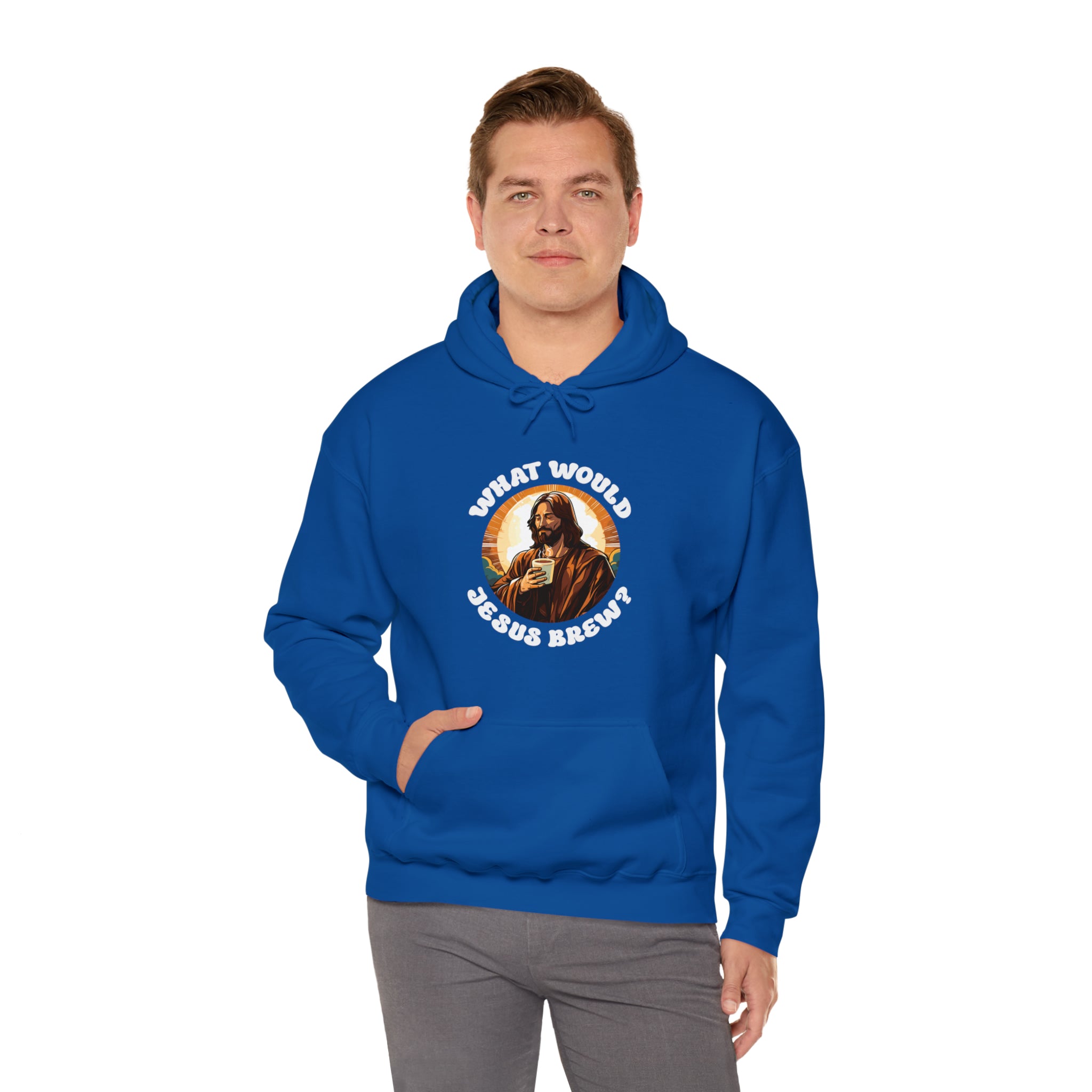 Unisex What Would Jesus Brew Coffee Hoodie   