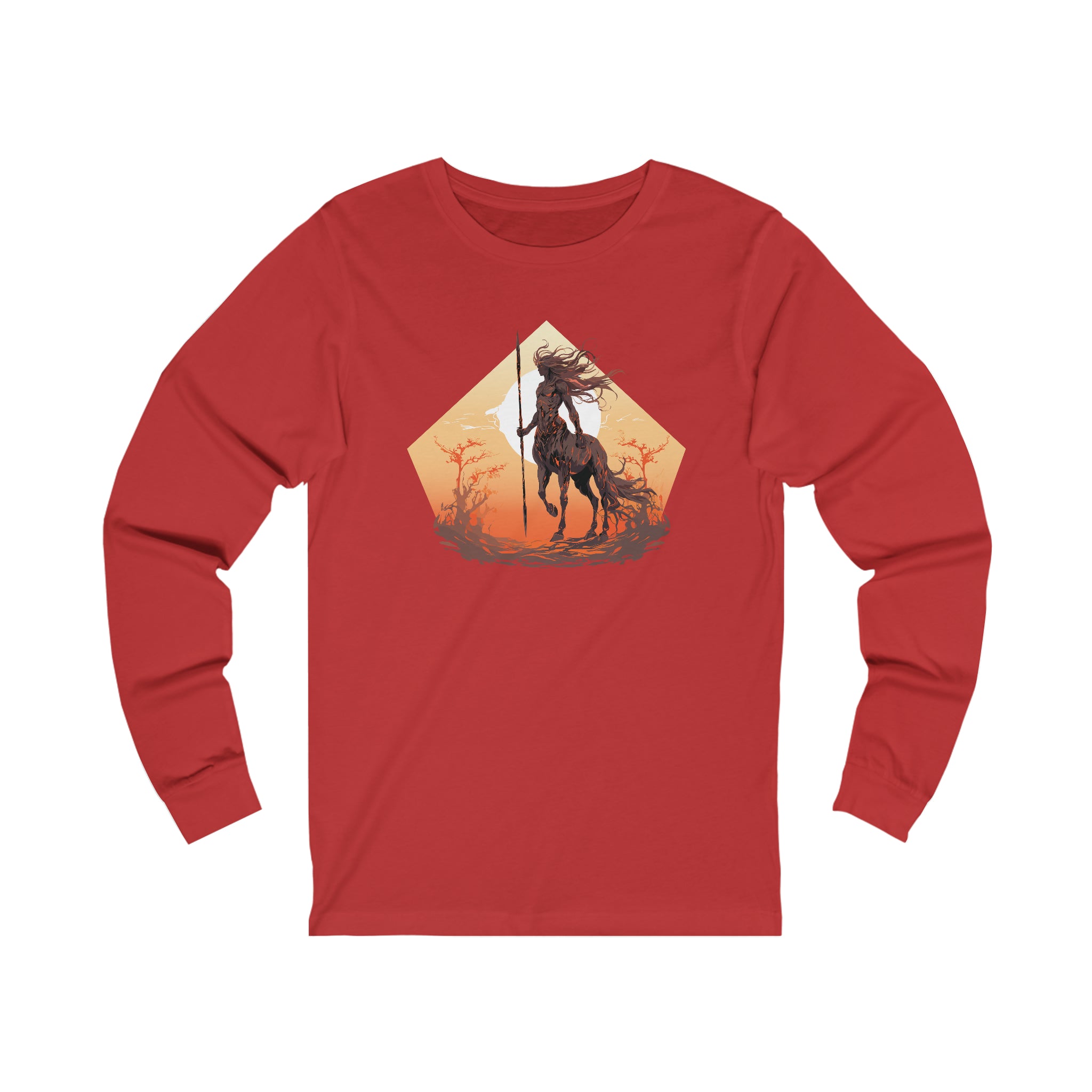 Unisex Centaur Warrior Long Sleeve T Shirt   