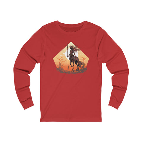 Unisex Centaur Warrior Long Sleeve T Shirt   