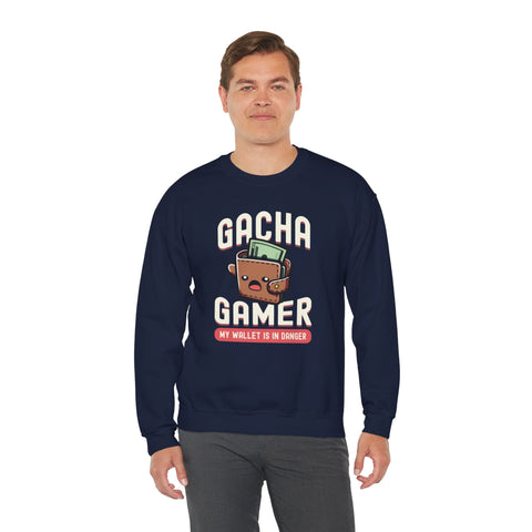 Unisex Gacha Gamer My Wallet is in Trouble Sweatshirt   