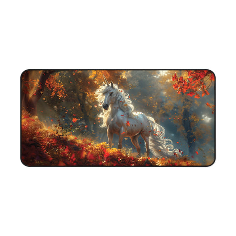 Autumn Unicorn Desk Mat 15.5" × 31"  