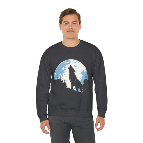 Unisex Howling Wolf Sweatshirt   