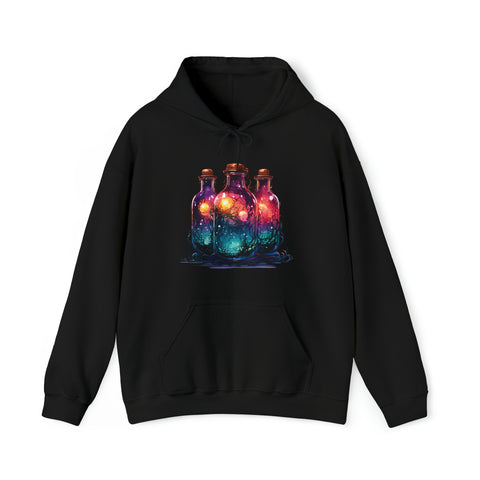 Unisex Dark Magic Bottles Hoodie Black S 