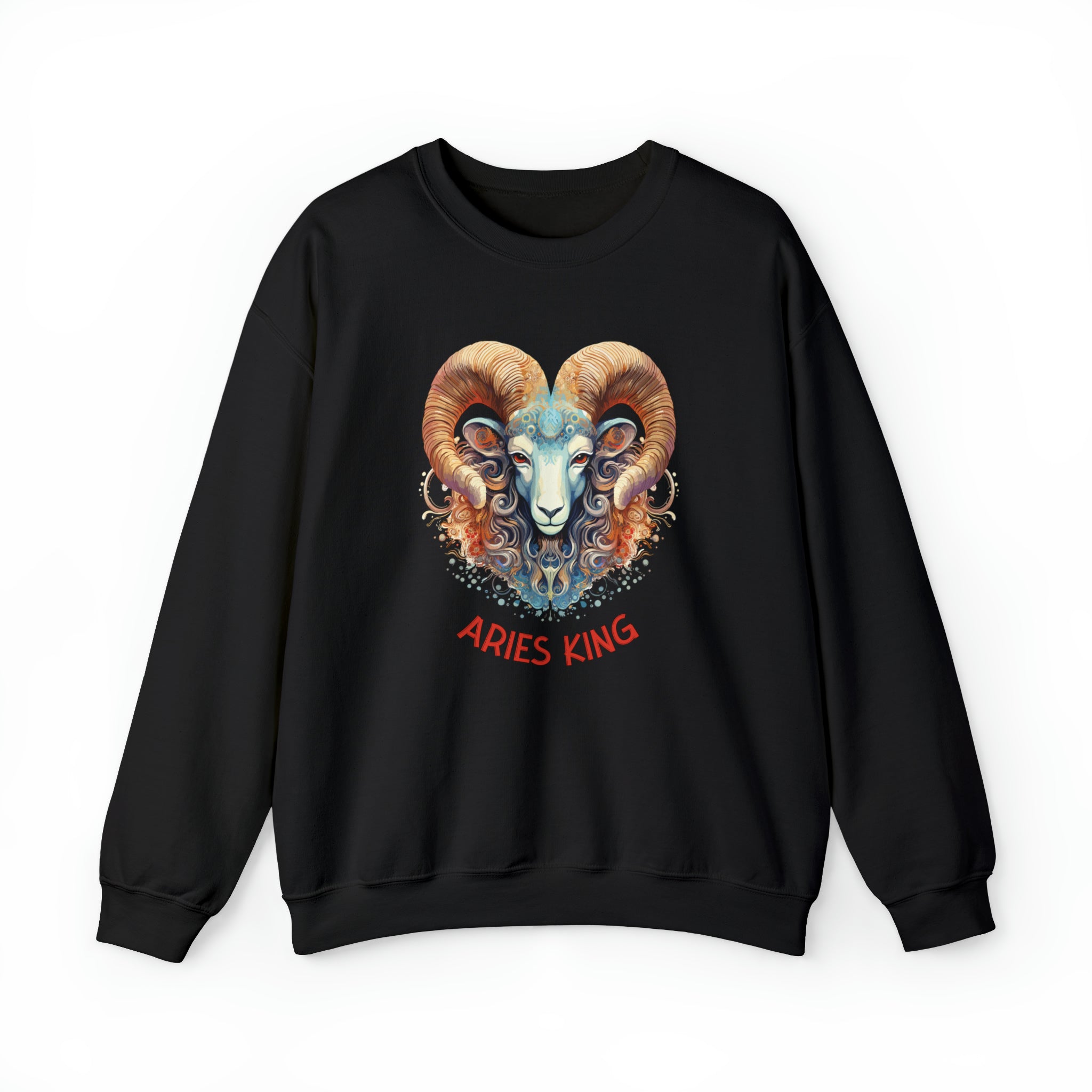 Mens Aries King Sweatshirt S Black 