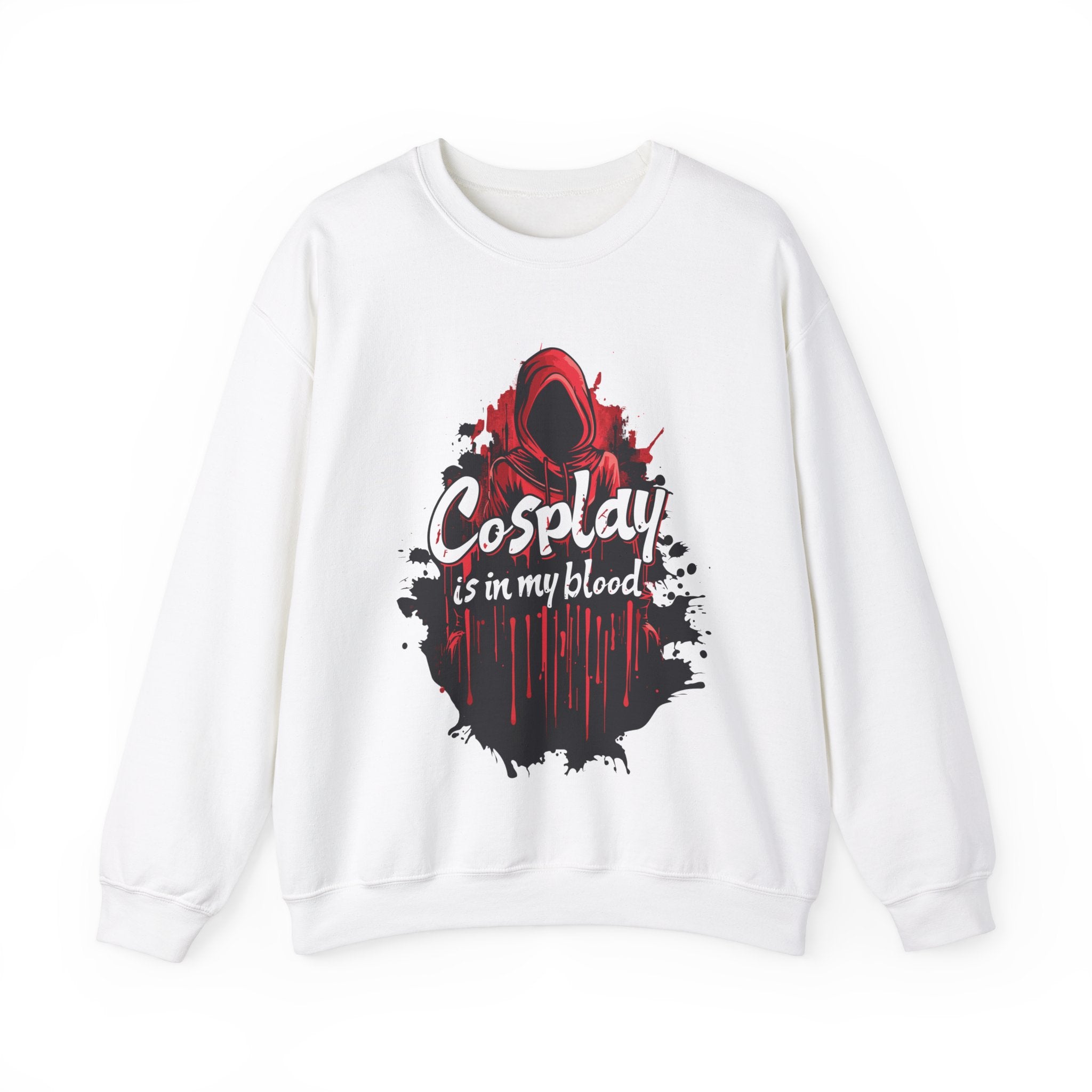 Unisex Cosplay is in my Blood Sweatshirt S White 