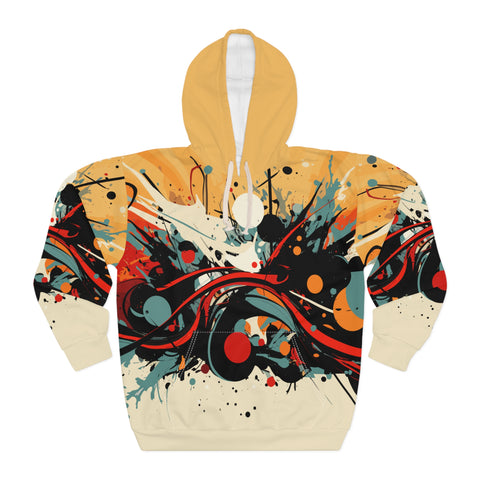 Unisex Abstract Art All Over Print Hoodie XS  