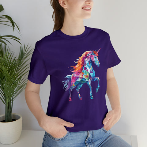 Unisex Crystallized Unicorn T Shirt   