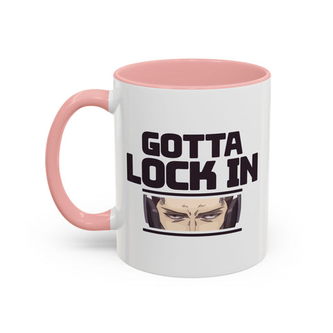 Gotta Lock In Gamer Coffee Mug 11oz Pink