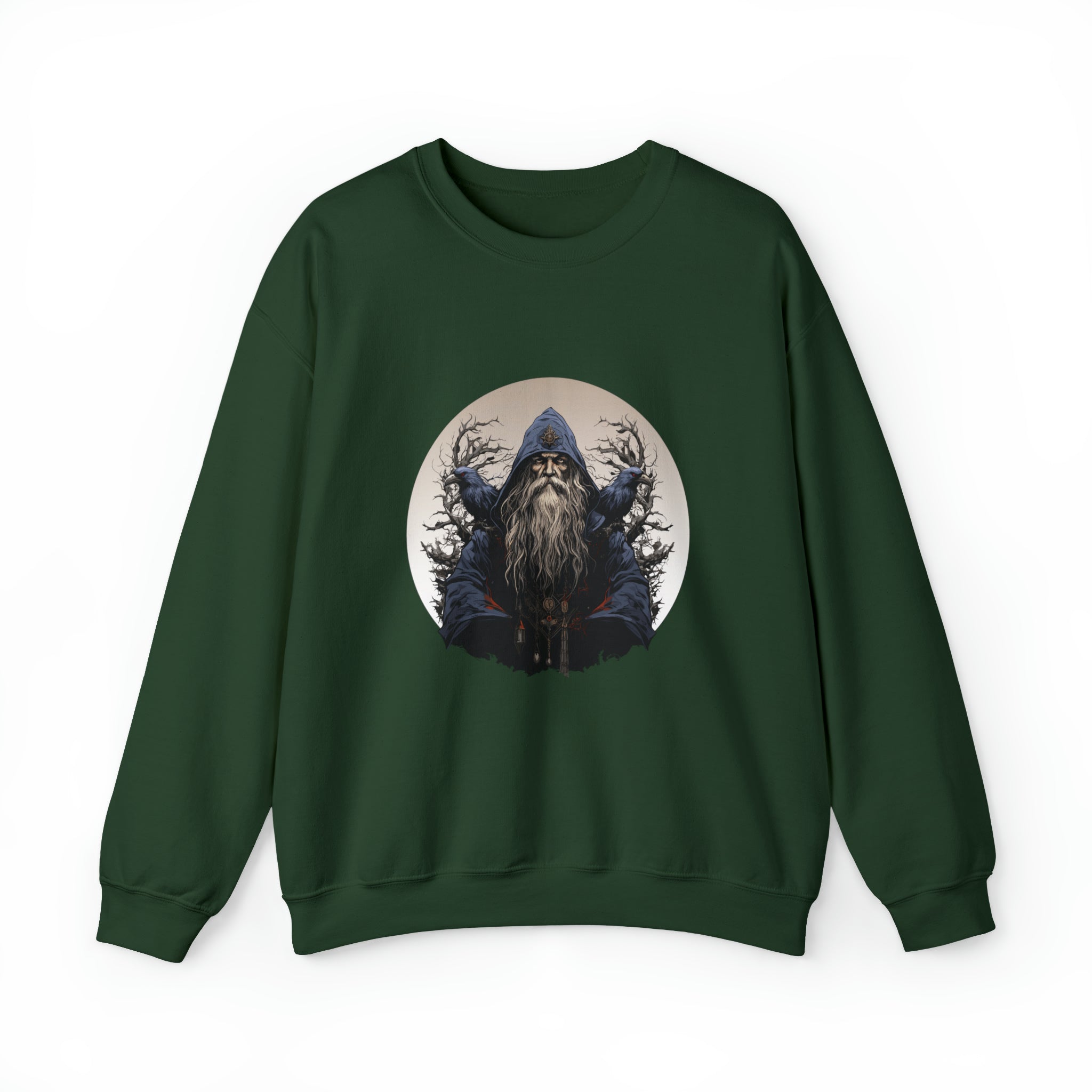 Unisex Odin Ravens Sweatshirt S Forest Green 