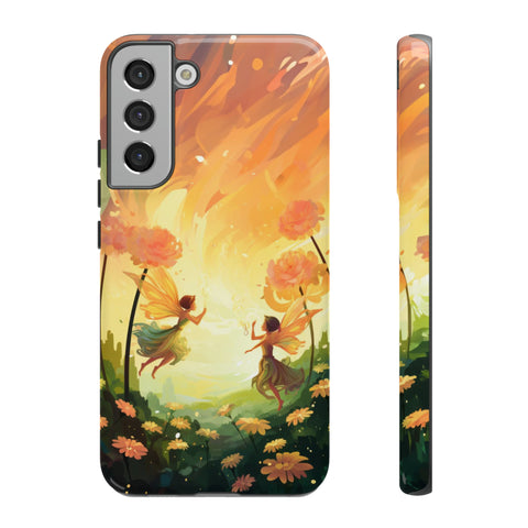 Fairy Flowers Phone Case Samsung Galaxy S22 Plus Glossy 