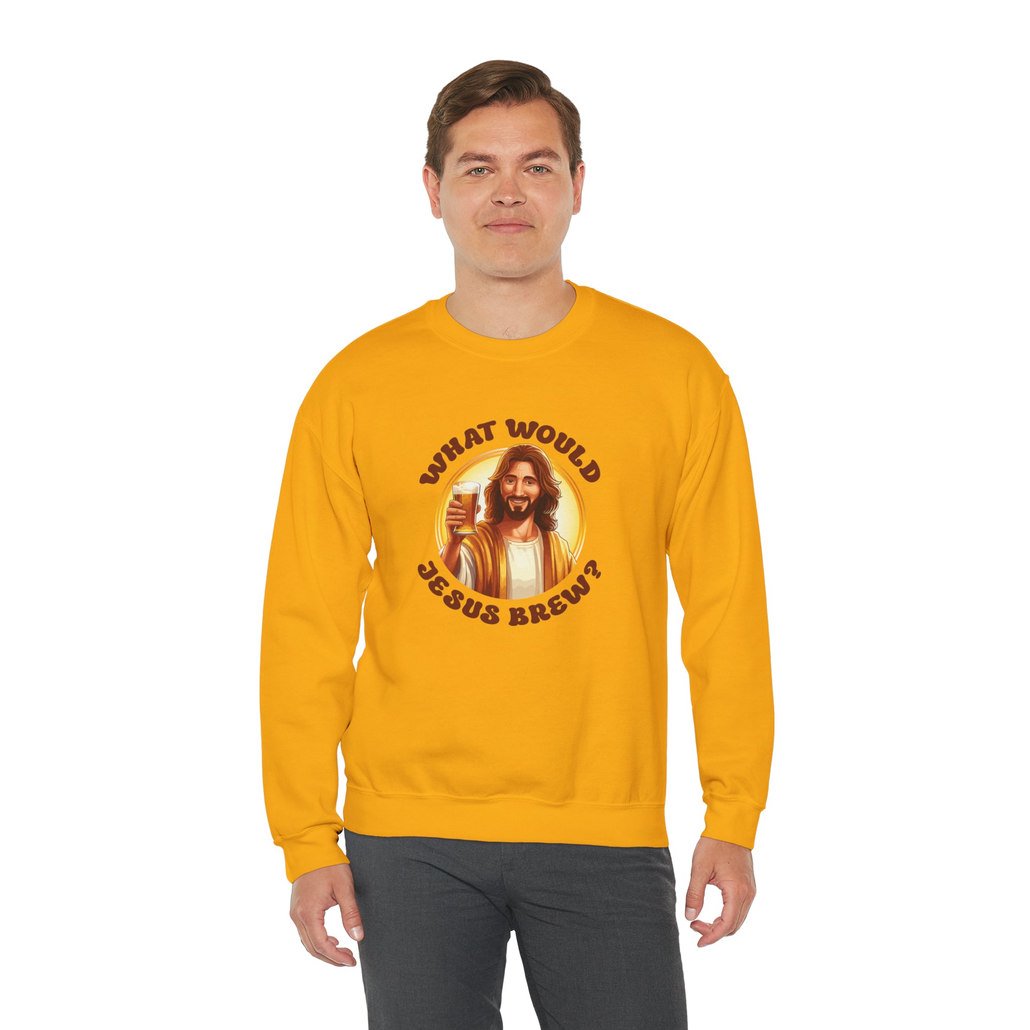 Unisex What Would Jesus Brew Beer Sweatshirt   