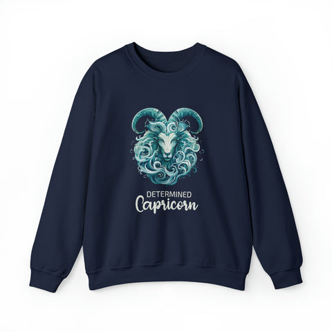 Unisex Capricorn Goat Sweatshirt S Navy 