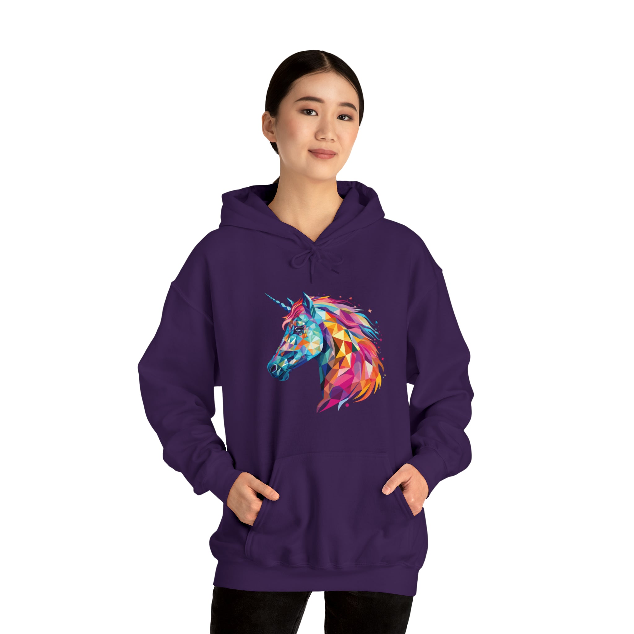 Unisex Crystallized Unicorn Mane Hoodie   