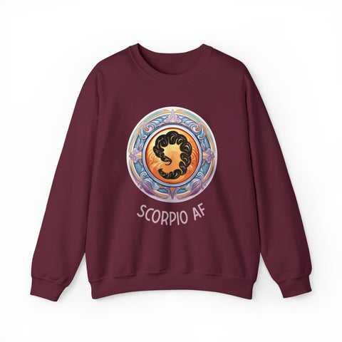 Unisex Scorpio AF Sweatshirt S Maroon 