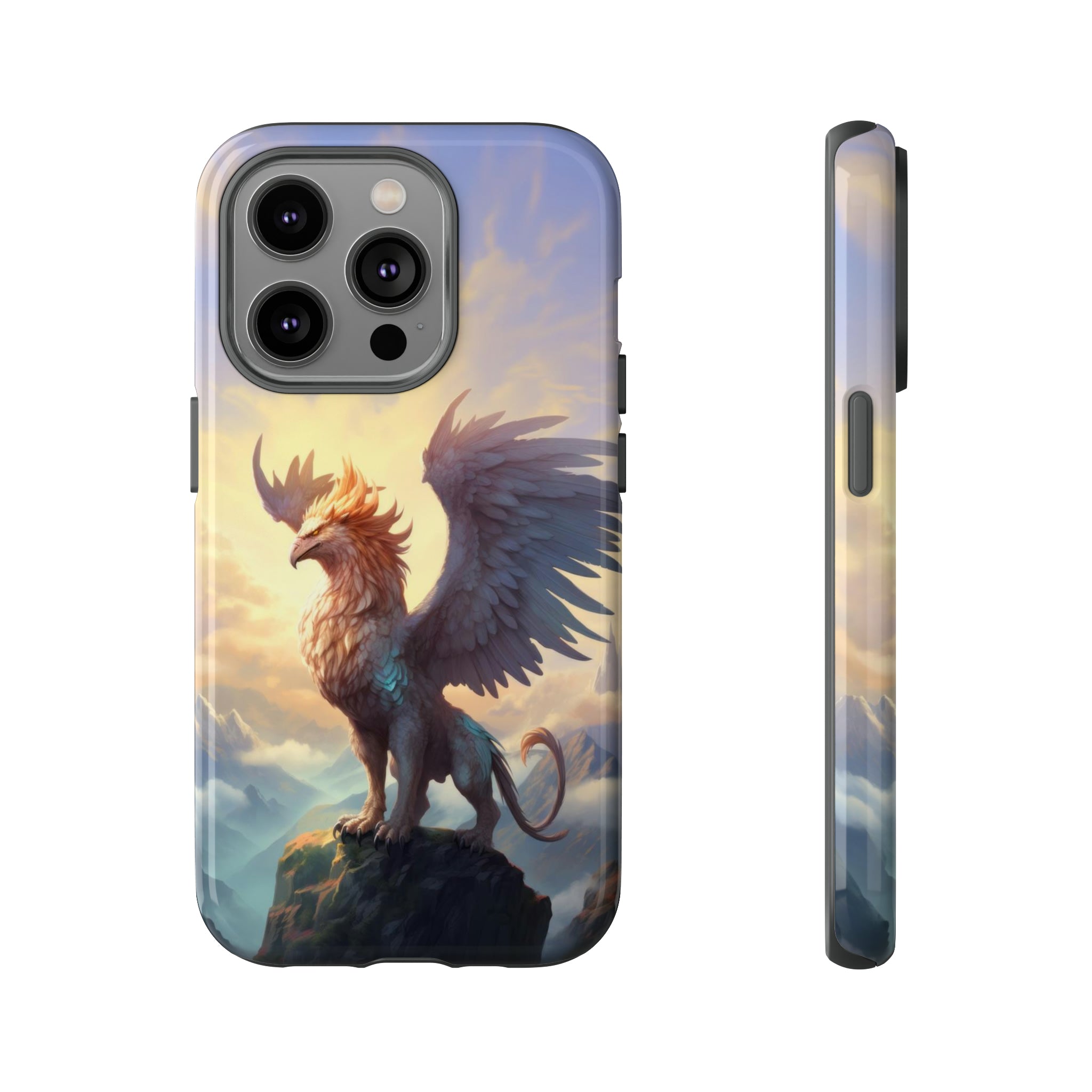 Mountaintop Griffin Phone Case iPhone 14 Pro Glossy 