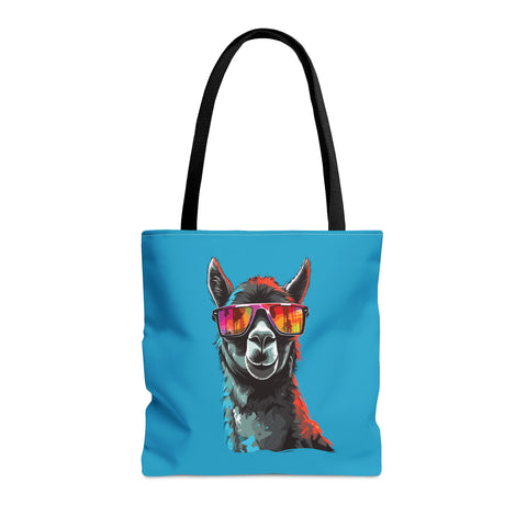 Black Llama Sunglasses Tote Bag Medium  