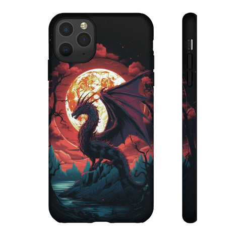 Dragon Fiery Moonlight Phone Case iPhone 11 Pro Max Matte 